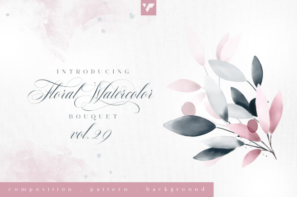 Discover the Beauty of Floral Watercolor Bouquet Vol29