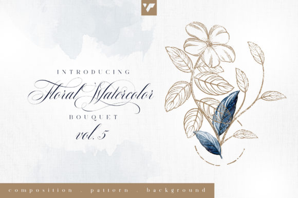 Discover the Beauty of Floral Watercolor Bouquet Vol5