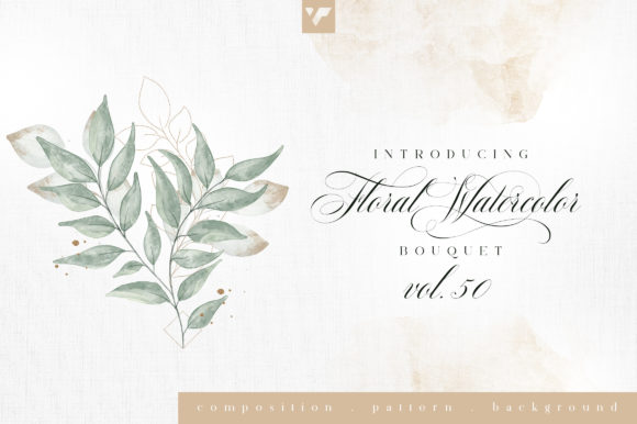 Discover the Beauty of Floral Watercolor Bouquet Vol50