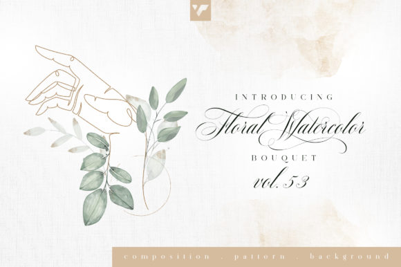 Discover the Beauty of Floral Watercolor Bouquet Vol53