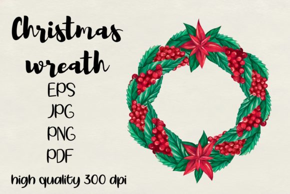 Discover the Charm of Watercolor Christmas Floral Wreath