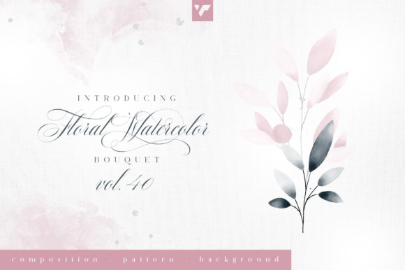 Discover the Elegance of Floral Watercolor Bouquet Vol40