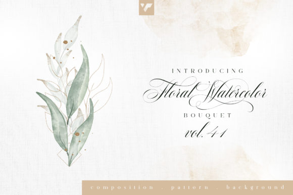 Discover the Elegance of Floral Watercolor Bouquet Vol42