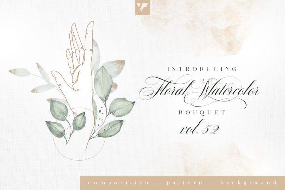 Discover the Elegance of Floral Watercolor Bouquet Vol52