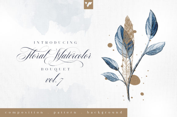 Discover the Elegance of Floral Watercolor Bouquet Vol7