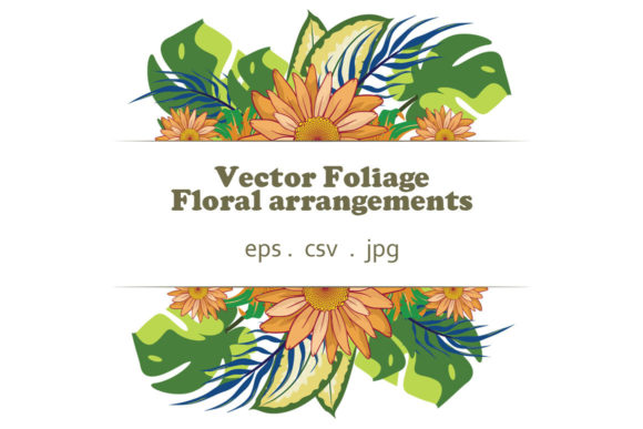 Discover the Elegance of Vector Floral Foliage Graphic Set 37