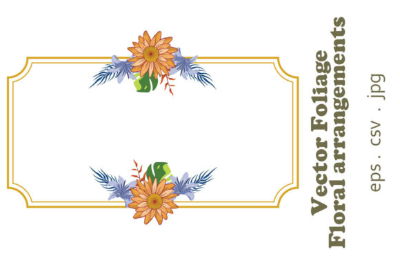 Enhance Your Special Occasions with Vector Floral Foliage Graphic Set 26