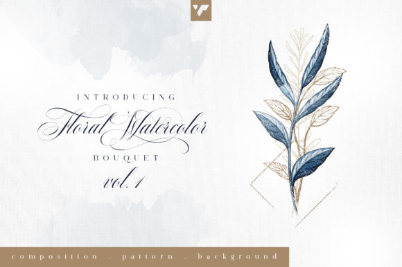 Explore the Elegance of Floral Watercolor Bouquet Vol11