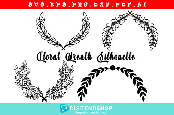 Exploring Floral Wreath Silhouette Art Design: A Versatile and Elegant Choice