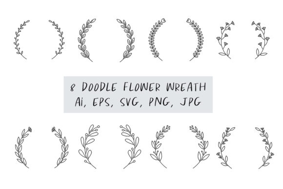 Exploring the Versatility of Doodle Floral Wreath for Creative Projects