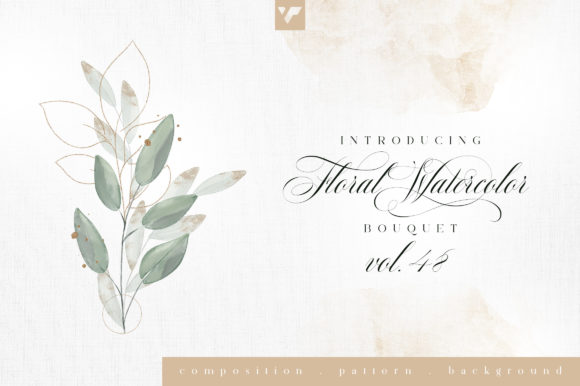 Floral Watercolor Bouquet Vol48: A Unique Blend of Art and Elegance