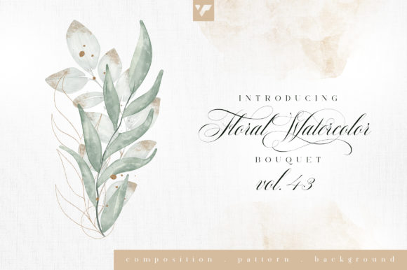 Introducing Floral Watercolor Bouquet Vol43: A Blend of Elegance and Creativity